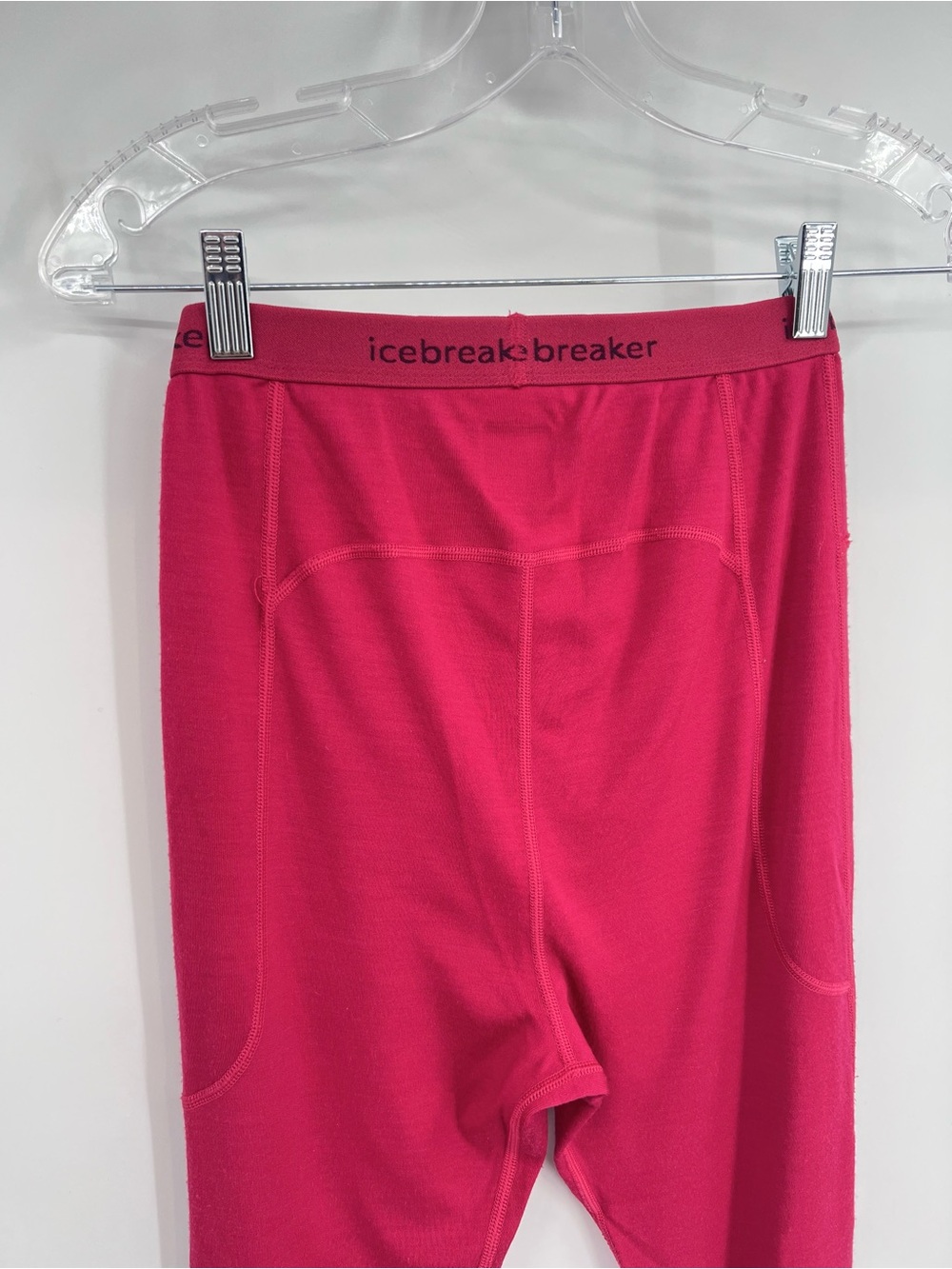 Icebreaker Merino 300 Base Layer Leggings Pants Pink Fuchsia S - Picture 4 of 6